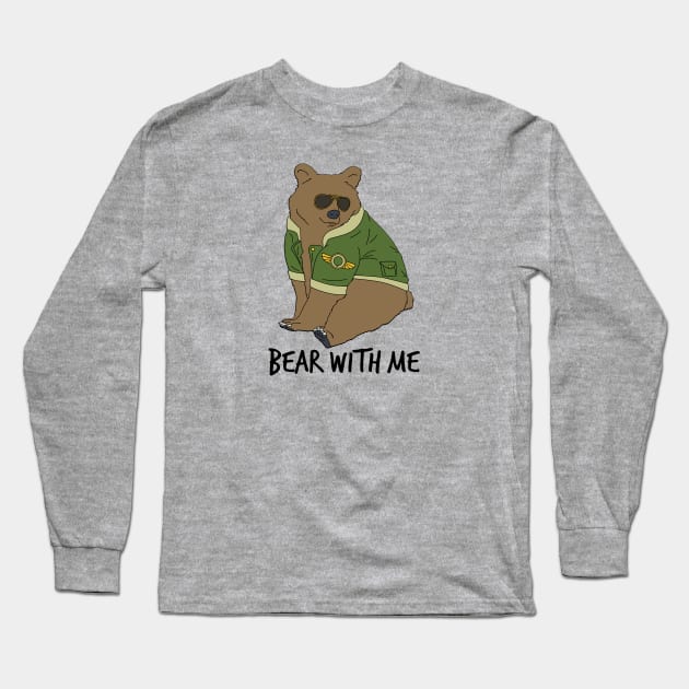 Bear With Me Long Sleeve T-Shirt by aglomeradesign